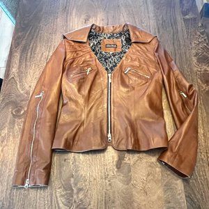 Soft Italian Leather Jacket for women (Vera Pelle Leather)